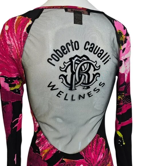 Roberto Cavalli Wellness Line Y2K Shirt Dress, Tunic, Cover Up, Mesh, Size S - Picture 3 of 8